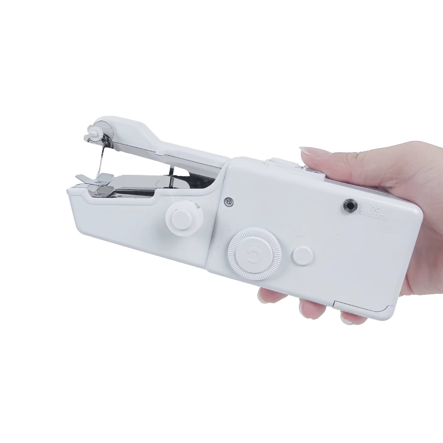 Portable Mini Electric Sewing Machine Handheld Sewing Machine with Bobbin for Needlework Handwork Home Travel Sewing Accessories