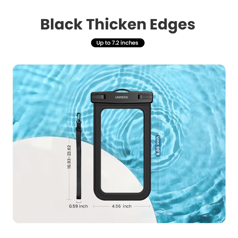 7.2 Inch IPX8 Waterproof Phone Case Bag for Iphone 15 14 13 Pro Max Samsung Protective Case Universal Swimming Pouch Bag