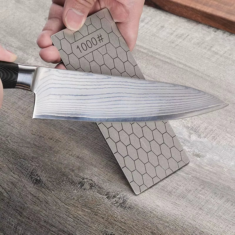1Pc Professional Diamond Knives Sharpening Stone 600# 800#1000# Knife Sharpener Ultra-Thin Honeycomb Surface Whetstone Tool