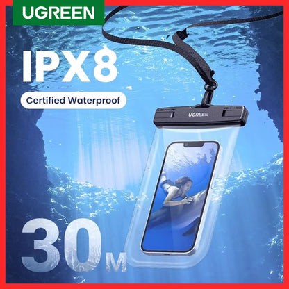 7.2 Inch IPX8 Waterproof Phone Case Bag for Iphone 15 14 13 Pro Max Samsung Protective Case Universal Swimming Pouch Bag