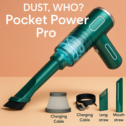 Pocket Power Pro — The Ultimate Cordless Handheld Vacuum Cleaner (29,000Pa!)