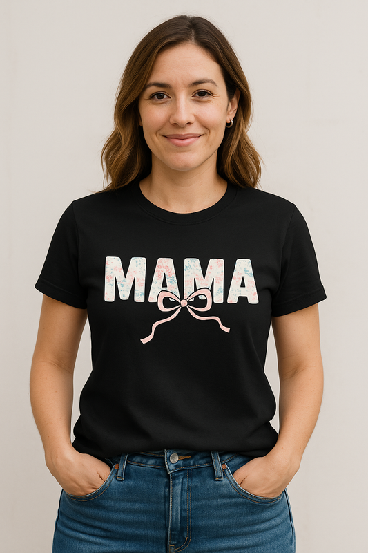 ✨ The "MAMA" Bow Tee – Where Cute Meets Comfort ✨