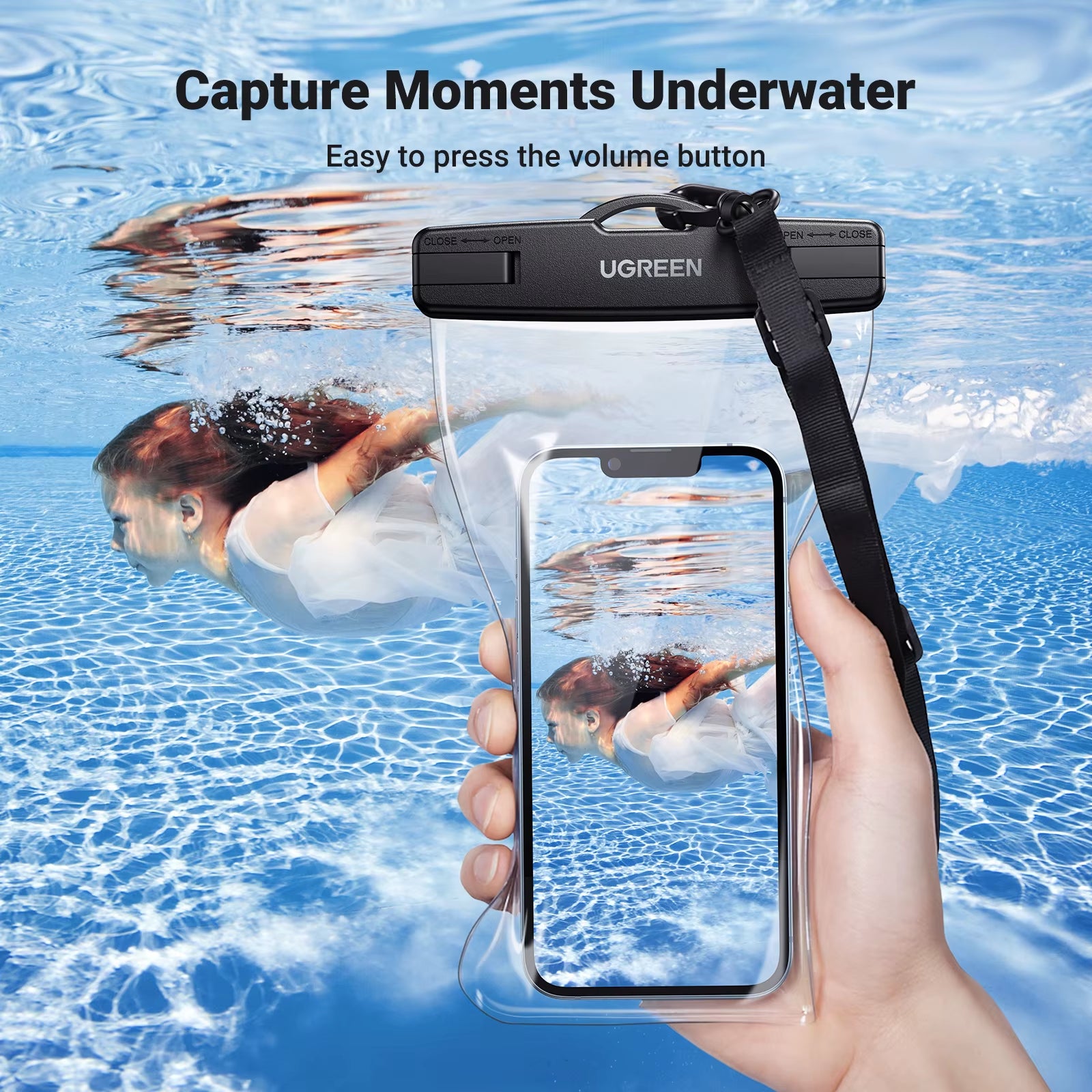 7.2 Inch IPX8 Waterproof Phone Case Bag for Iphone 15 14 13 Pro Max Samsung Protective Case Universal Swimming Pouch Bag